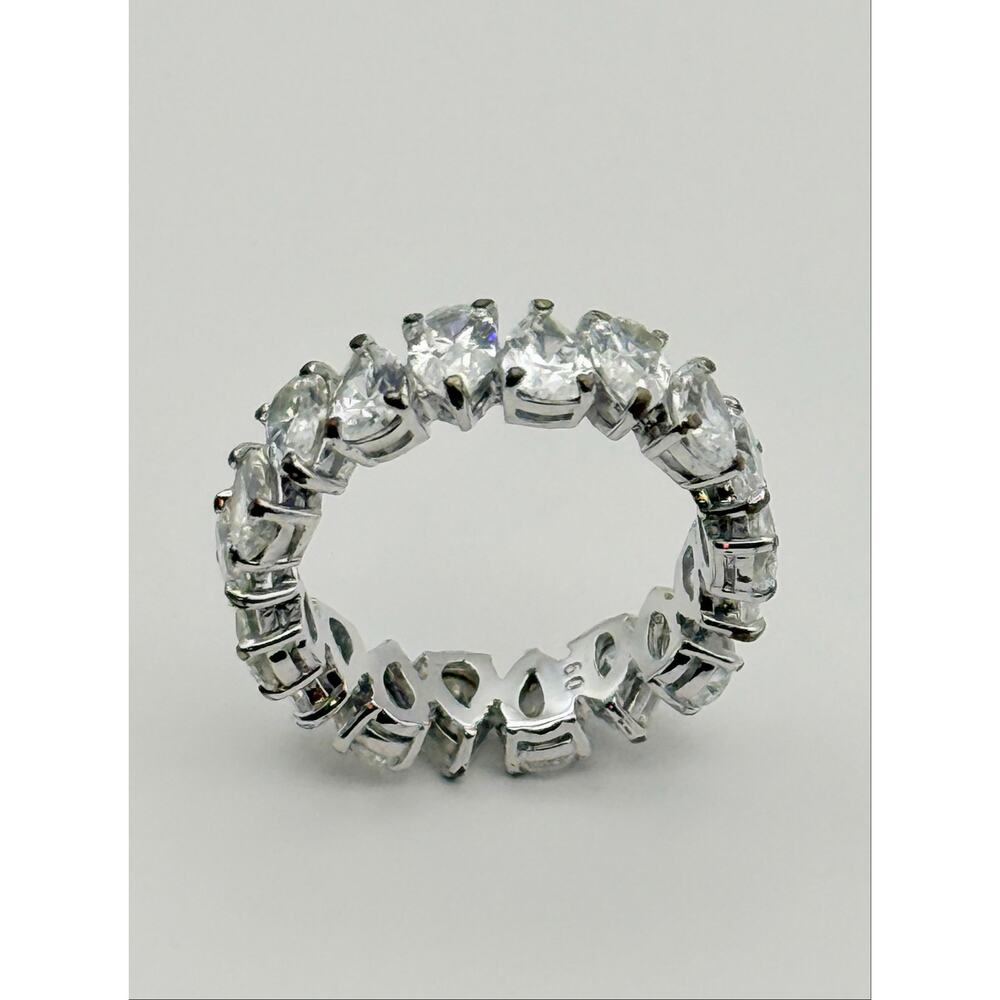 Swarovski Clear Crystal Eternity Ring in Silver-Tone